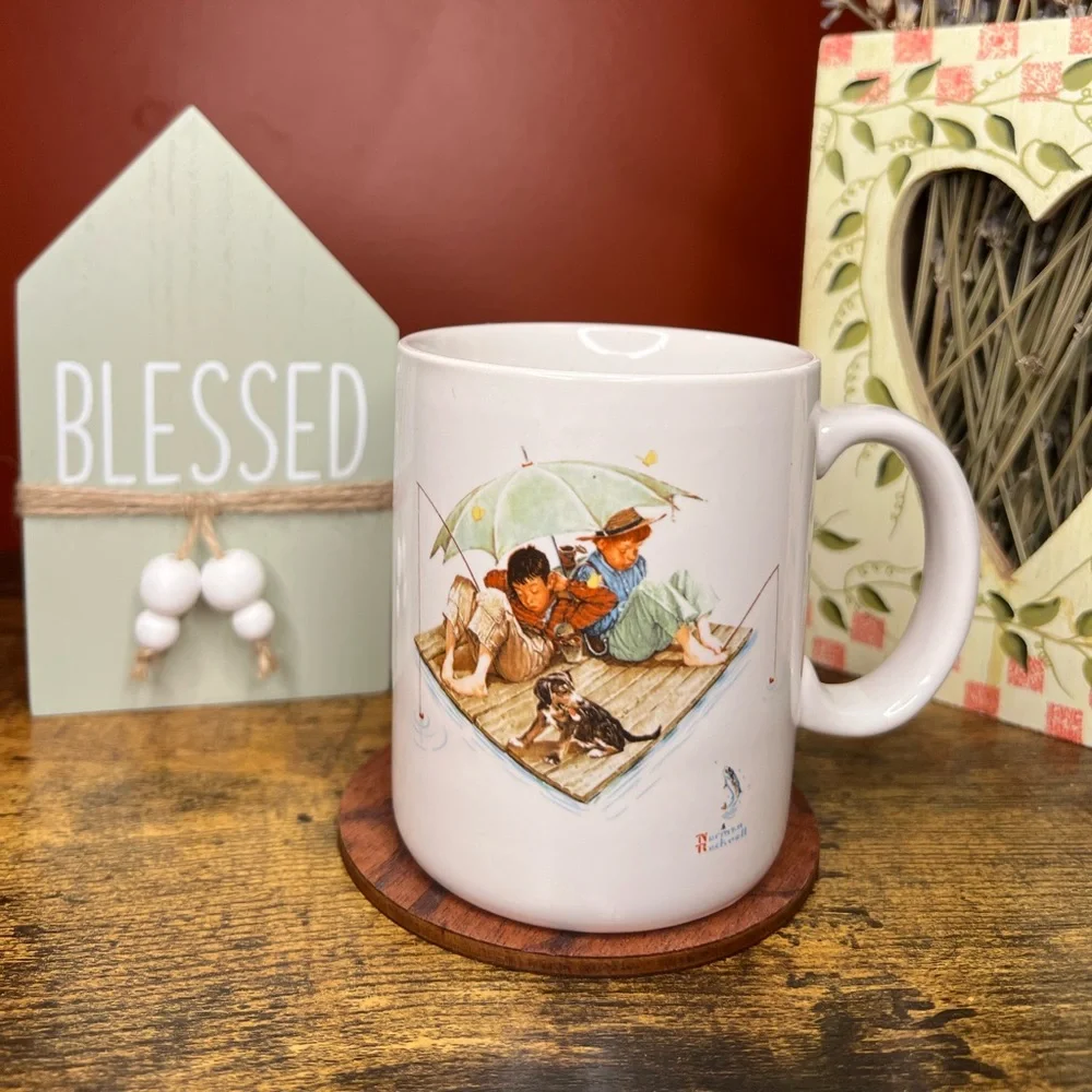 Set of 4 Vintage Norman Rockwell Collectors Mugs 1987 Museum Collections, Inc. - Picture 8 of 15